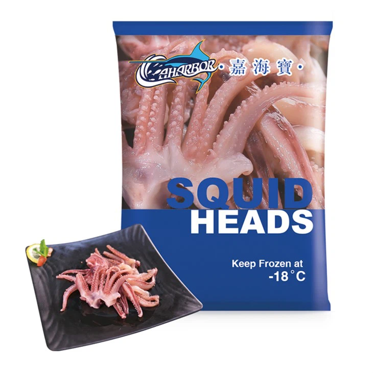 Tentacule de tête de calmar congelé